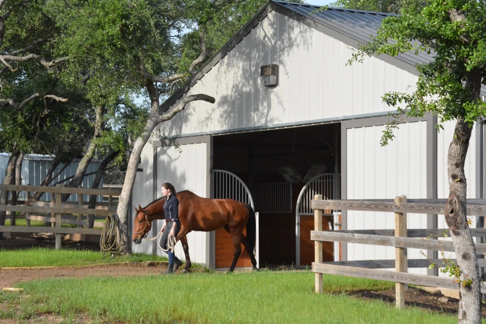 Hill country setting at Coraggio Equestrian